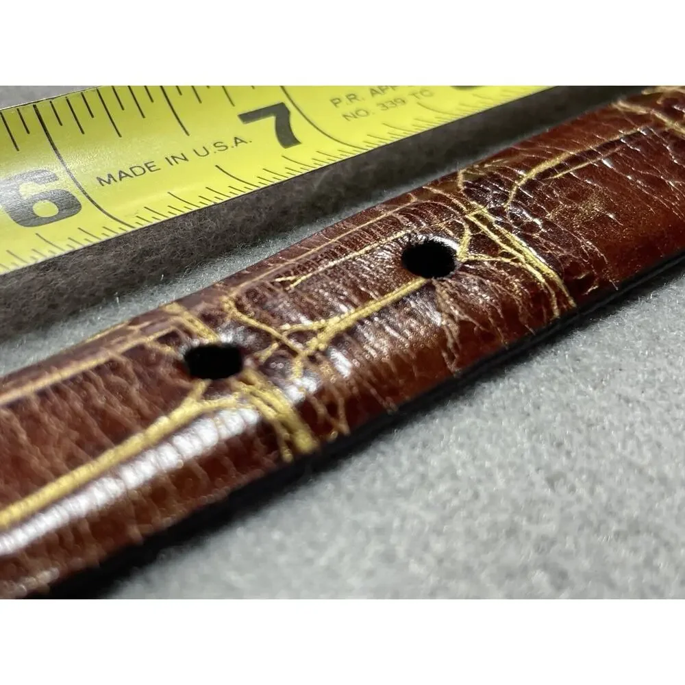 Martin Dingman Alligator Grain Calf Handmade‎ Belt Size Small USA Handmade